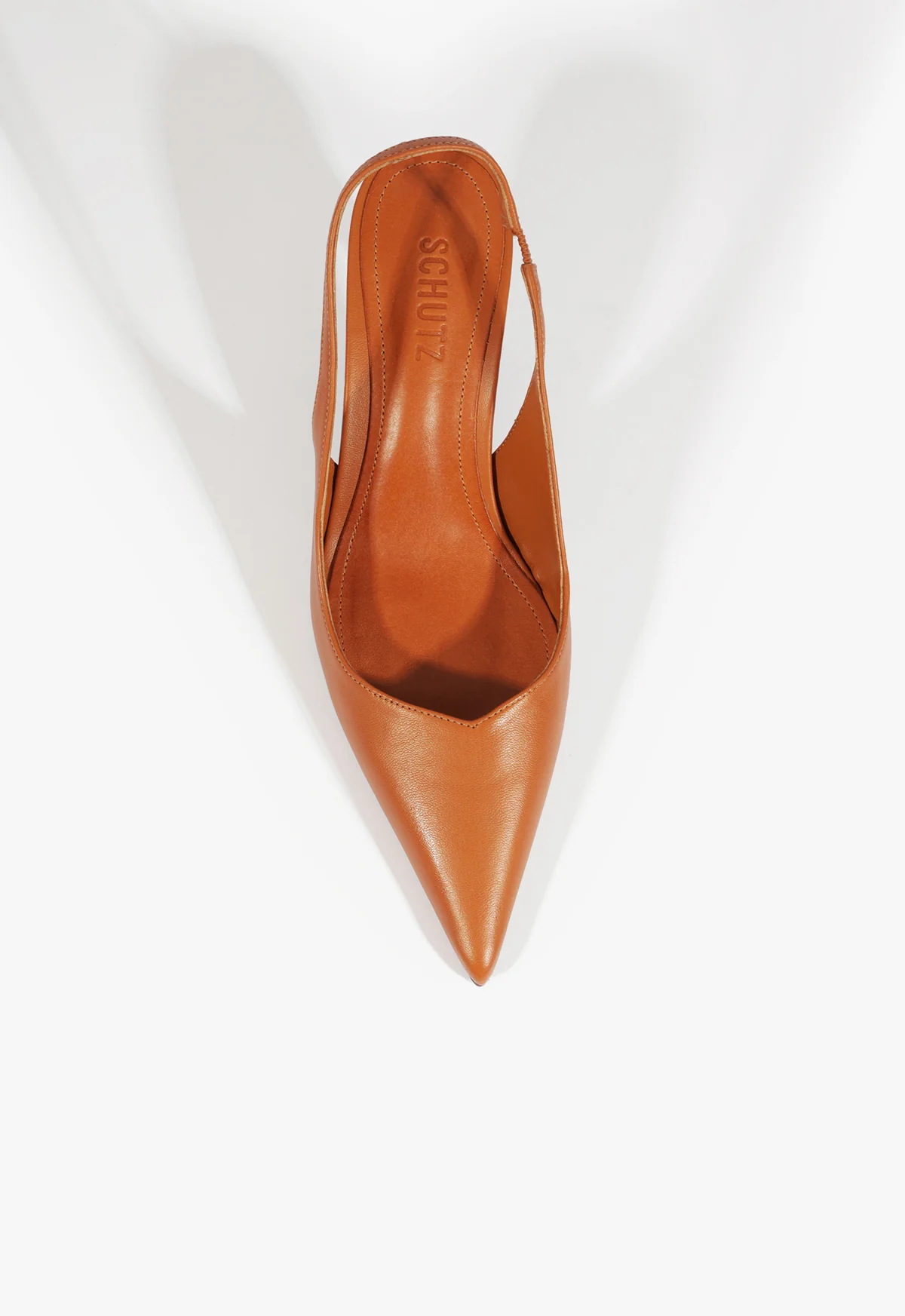 Lexi Mid Sculptural Brown Pump - Image 4